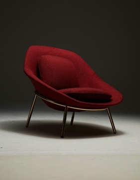 AMPHORA - Easy chair with integrated cushion by La Manufacture - view 3